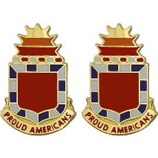 32nd Field Artillery Regiment Unit Crest (Proud Americans)
